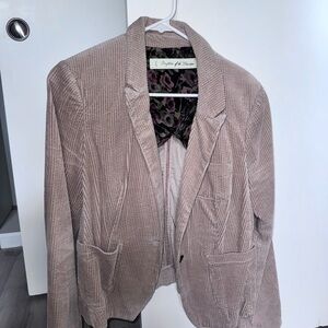 Beige Corduroy Blazer